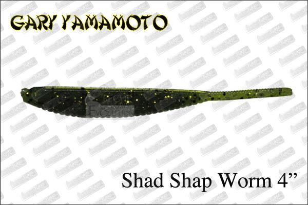 GARY YAMAMOTO Shad Shape Worm 4''