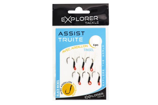 EXPLORER TACKLE Assist Hook Truite Ardillon Tinsel
