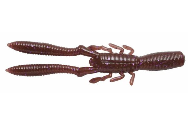 MEGABASS Bottle Shrimp 4'' #Cinnamon Purple Flake