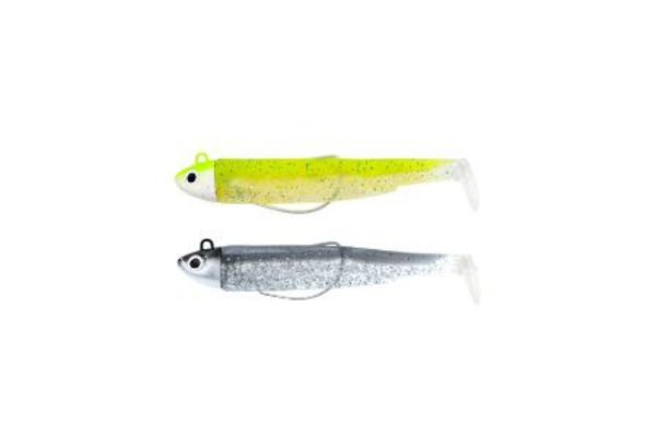 FIIISH Black Minnow N°1 70mm DOUBLE COMBO Search 4,5g #Lime Juice+Silver Strike
