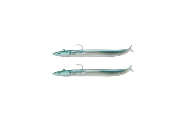 FIIISH Crazy Sand Eel N°3 150mm DOUBLE COMBO OffShore 20g Pearl Blue