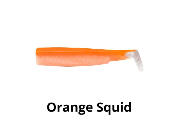 FIIISH Black Minnow Squid N°3 120mm CORPS (x3) #Orange Squid